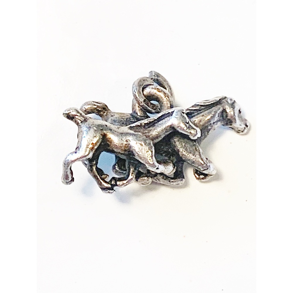 Vintage Beau Sterling Silver Horse and Pony Charm
